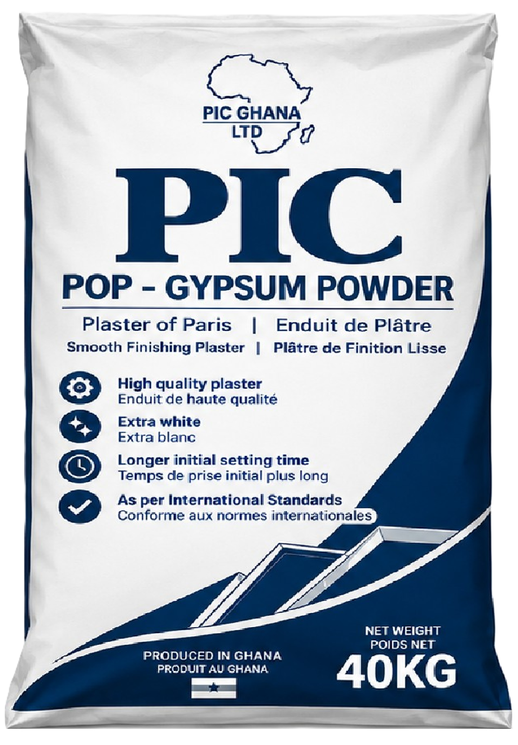 Industrial gypsum product
